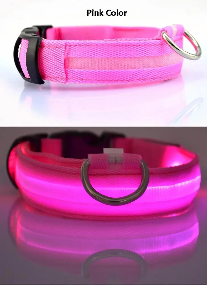 Pet LED Dog Pets Collars USB Rechargeable with Design Glowing dog collar Adjustable Flashing collar led for dogs