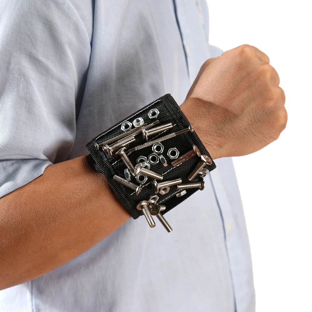 Customized Durable 1680D Organizer Holding Screws Strong Magnets Magnetic Wristband