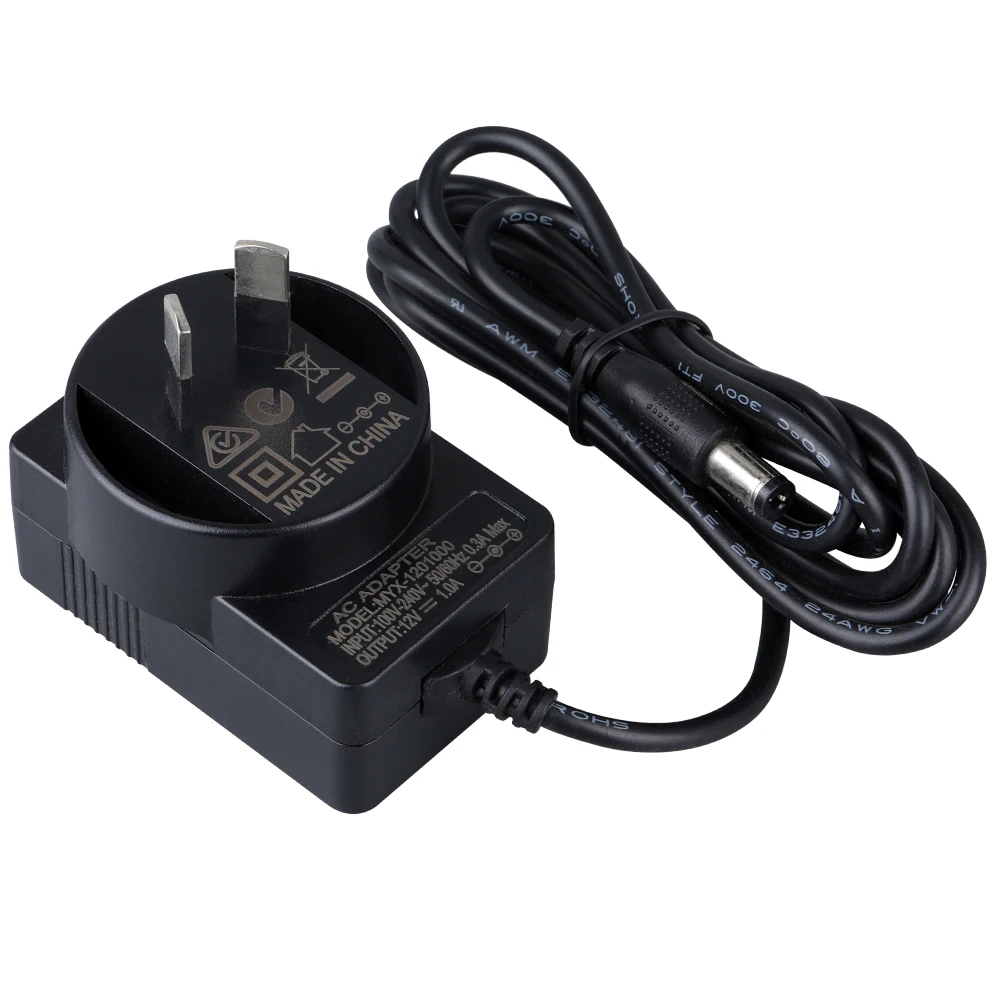 Black White 5v 12V 24V 1A 2A 3A Adapter cctv led light power supply