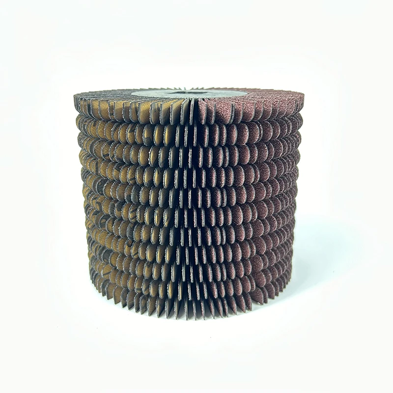 slashed sanding cloth flap wheel custom wood working tools for material surface polishing and cleaning