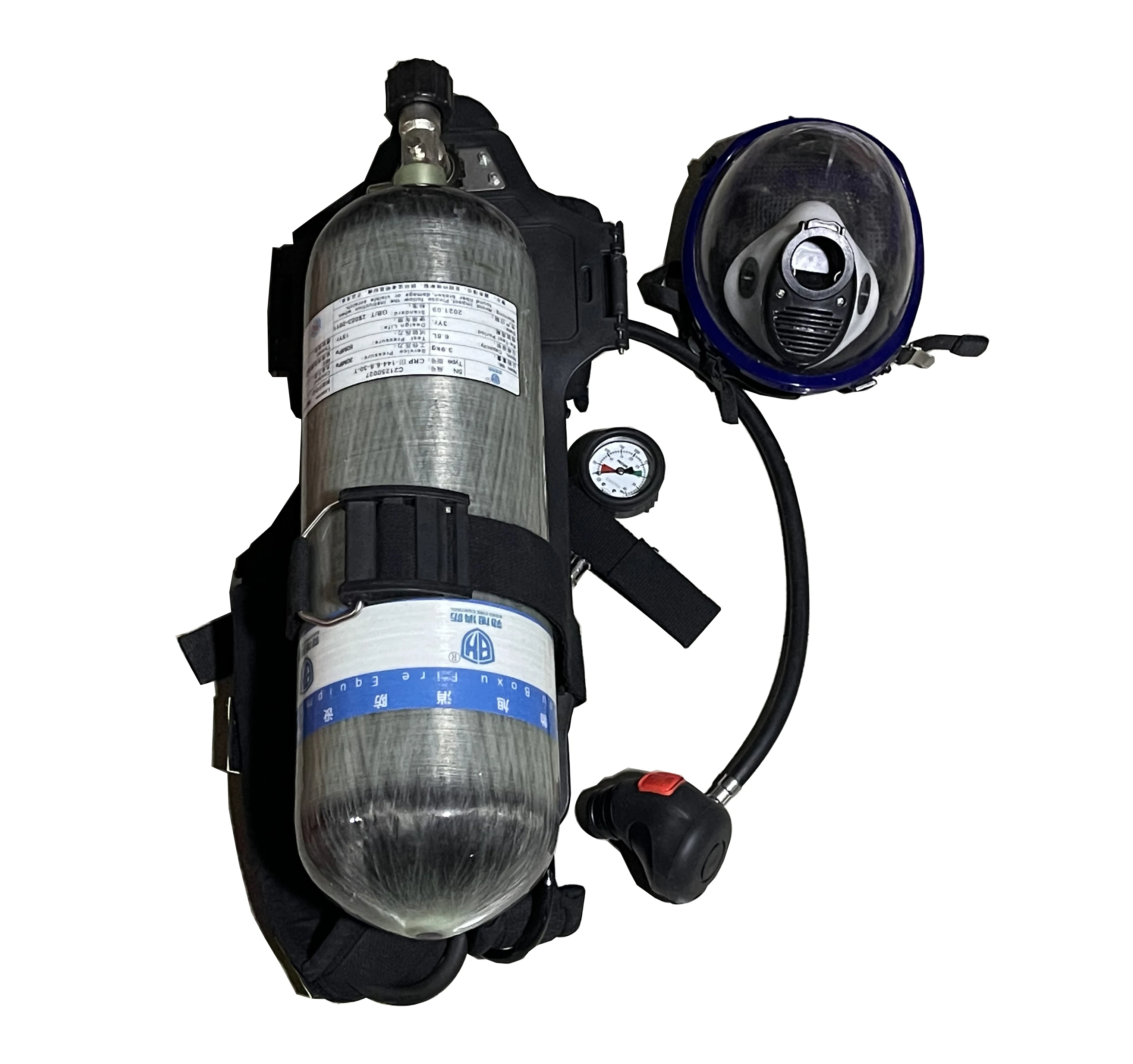 Hot Sale CE Approved Carbon Fiber Self Rescue Scba Breathing Apparatus Firefighter Scba