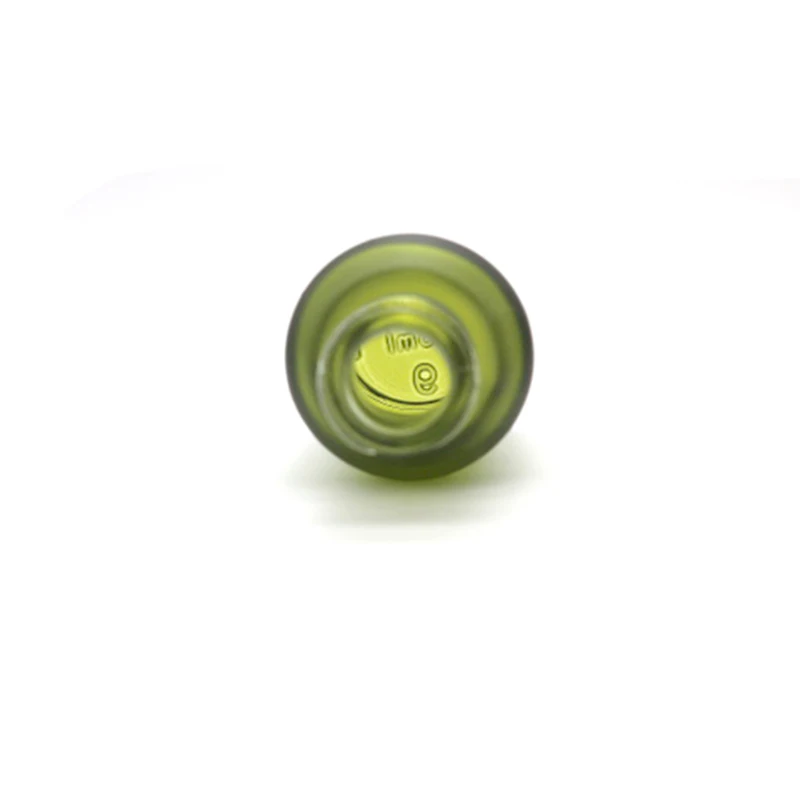 15ml Frosted Dark Olive Green Essential Serum Oil Glass Bottle with Black Dropper Cap