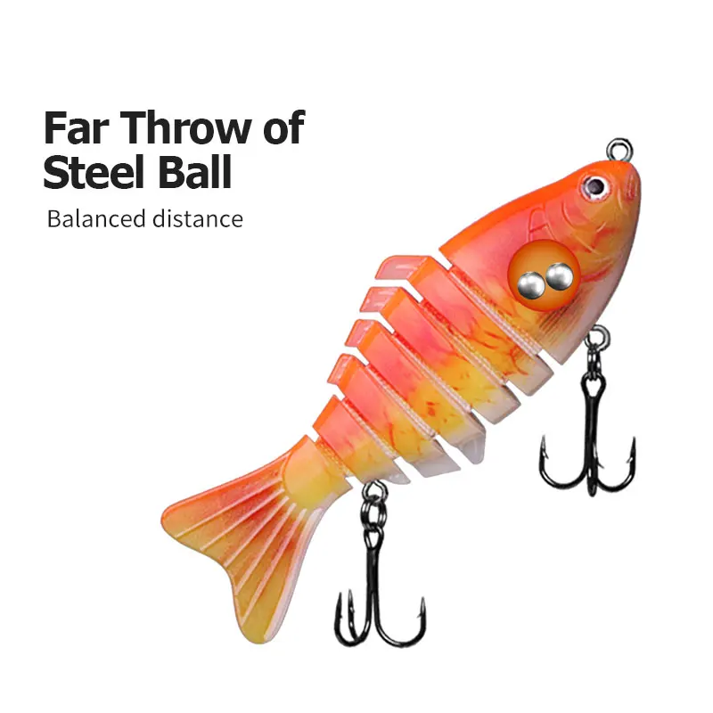 LINNHUE multi-jointed fish wobbler lure suitable for all water layers high rate of fishing 10cm suit for 8#hook