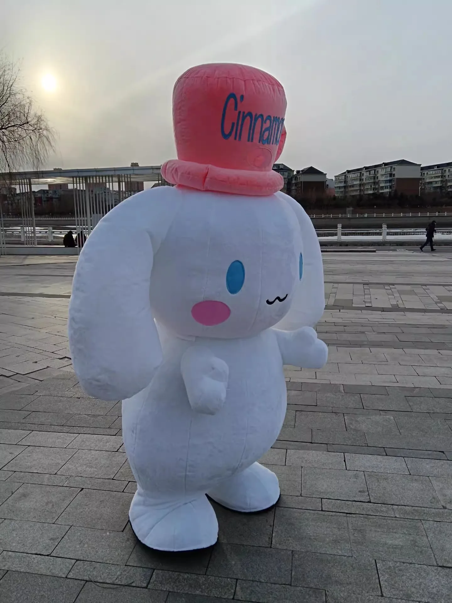 Portable Plush Material Inflatable Cinnamon Dog Costume,Parade Party Decoration Cartoon Sanrio Character Inflatable Animal Suits