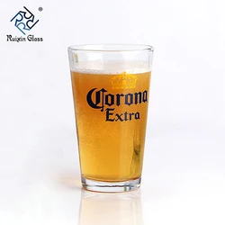 475ml 16oz Big Beer Glass Cup with customized decal printing