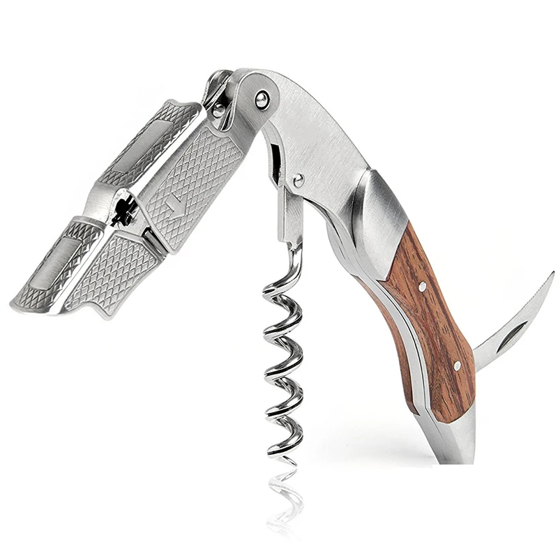 Easy Cork Screw Rosewood Handle Wine Opener Premium