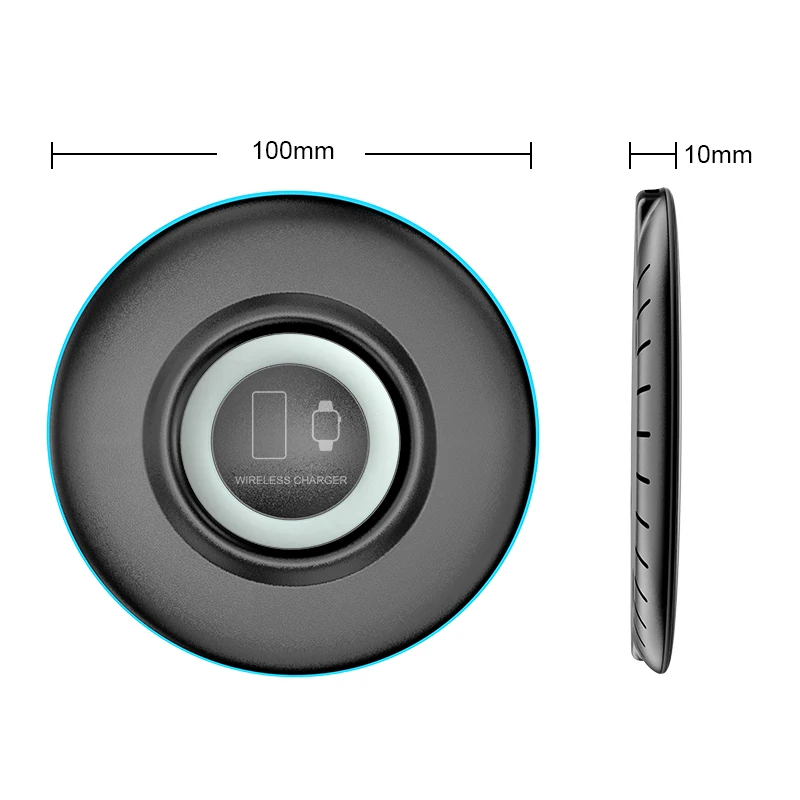 3in1 Round Wireless Charger Pad and Qi Wireless Charging Dock Receiver Patch Module charger kit android receiver