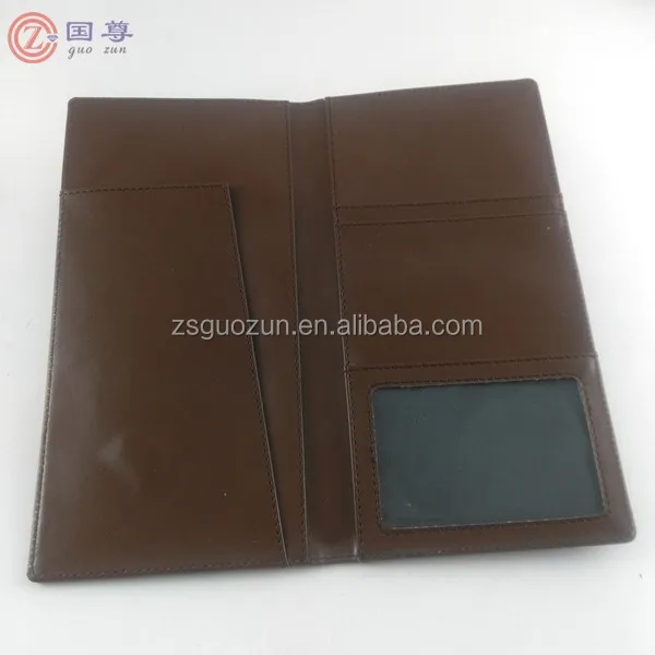 Искусственная кожа производитель индивидуальные паспорт многофункциональный держатель для карт путешествия длинный билет клип