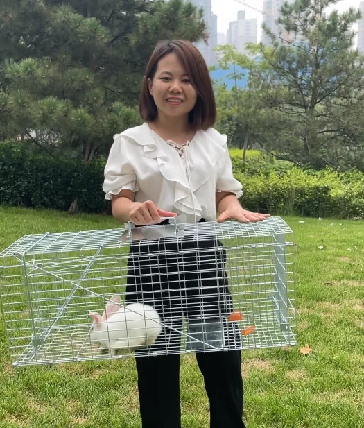 Humane Large Live Wild Animal Cage Trap for Pest Control Dog Coyote Fox Raccoon Mink Squirrel Possum Rabbit Feral Cat Trap Cage