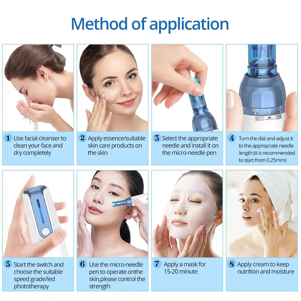 A9 Dr.pen Ultima Wireless Derma Pen with 12pcs Cartridge Needle Electric Microneedle Mesotherapy Dermapen Anti Acne Scars Spot