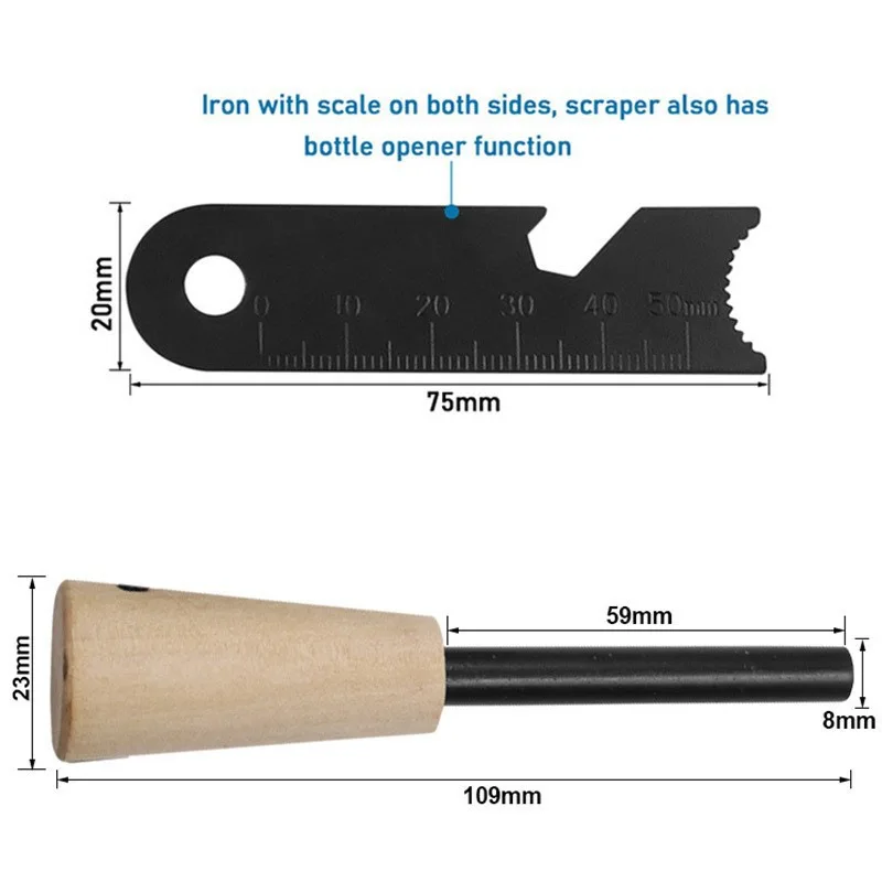 Outdoor Environmentally Emergency Friction Magnesium Fire Starter Wood Firesteel Camping Hiking Lighter Fire Starter