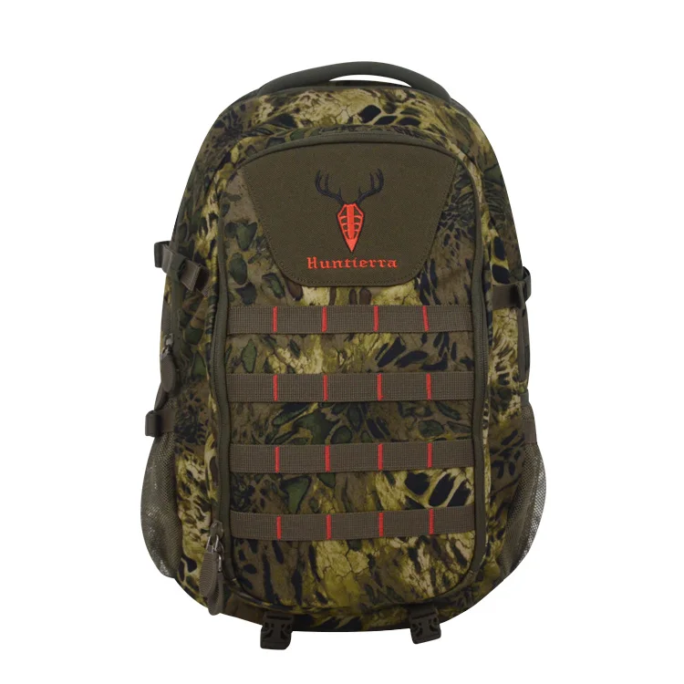Free design service tactical military hiking HUNTIERRA WoodsSurvivor Hunting pack Camouflage Backpack Camo Gear Bag
