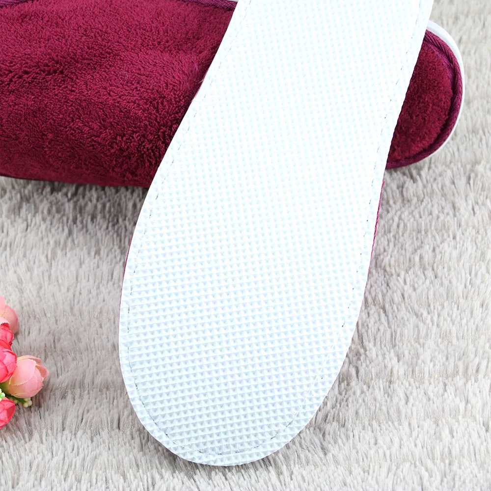 logo custom wedding disposable gift slippers for hotel