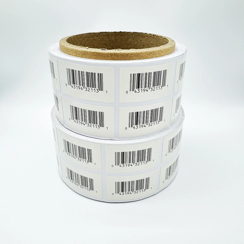Black printing Self Adhesive labels Shipping Sticker Barcode sku Address Labels