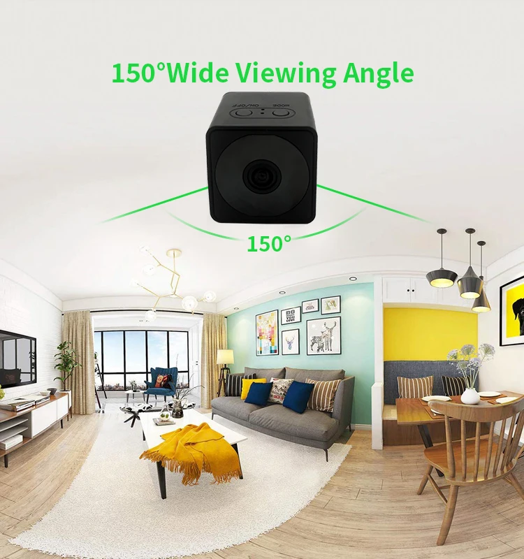 
Continuous 10 Hours Working Time HD 1080P Video IP WiFi Wireless Nanny Invisible Battery Secret Small Mini Spy Hidden Camera 