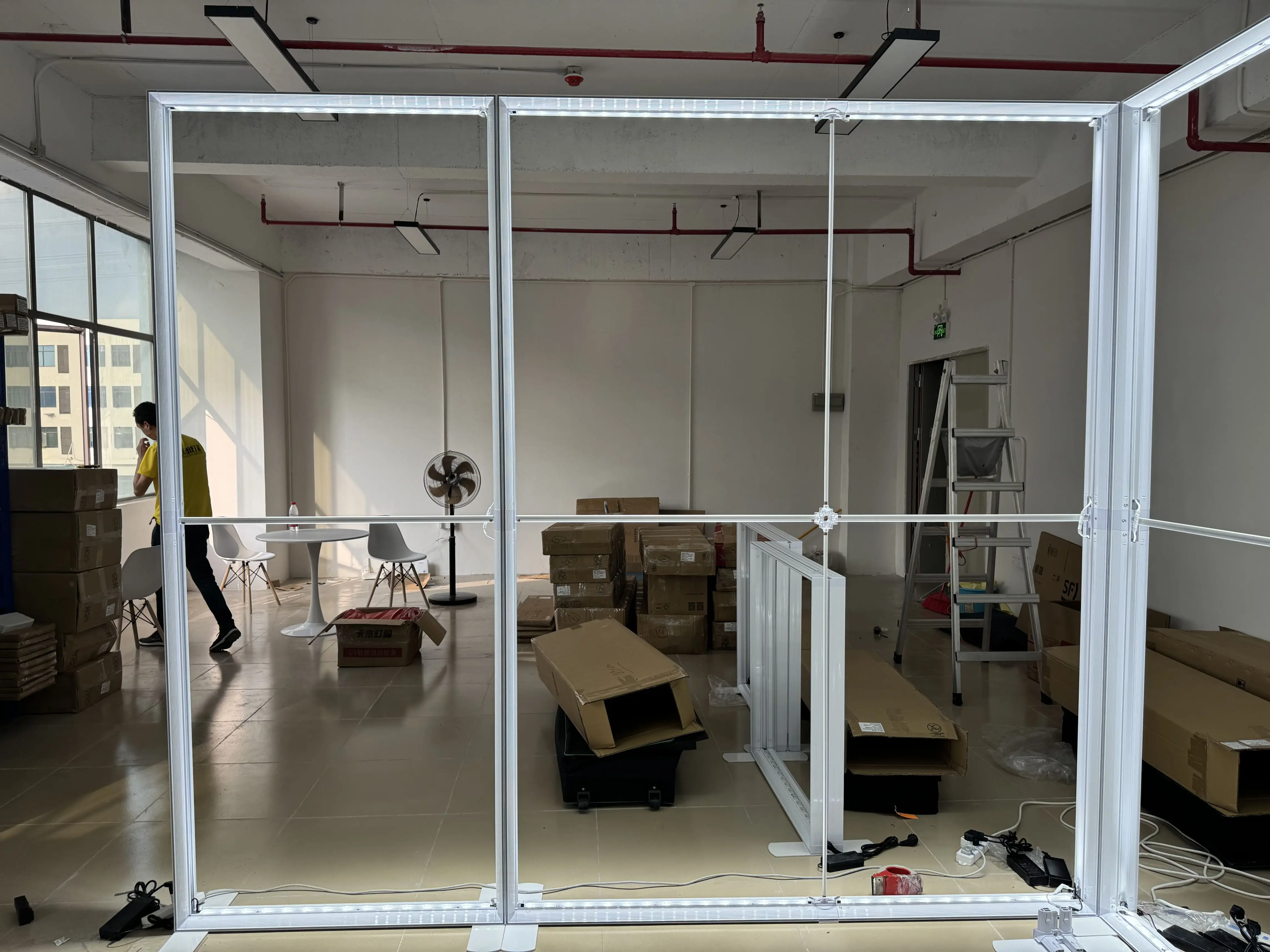 High Quality Aluminum Alloy Modular Splicing Quickly Set up Exhibition Booth Booth 3x3 or Custom Size Exhibition Light Box