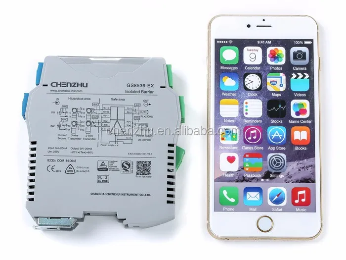 CHENZHU GS8512-EX.12 Relay output Isolated Barrier intrinsically safe isolator 1 input 2outputs digital input 24VDC SIL3