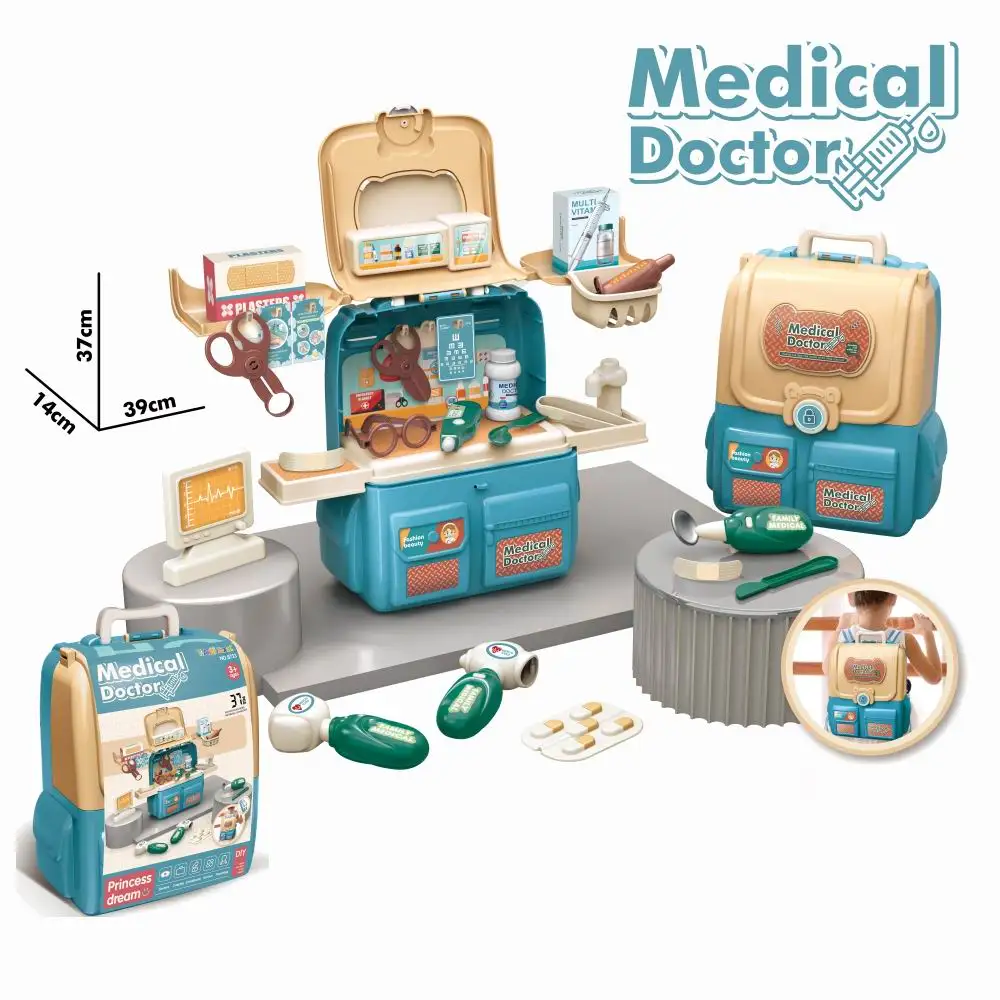 2024 Best Gift New Arrival Children Pretend Play Doctor Tool Stethoscope Toy Set Educational Plastic Medical Play Gear
