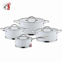 Realwin  cooking pots wholesale Customized kitchenware nonstick stainless steel cookware sets
