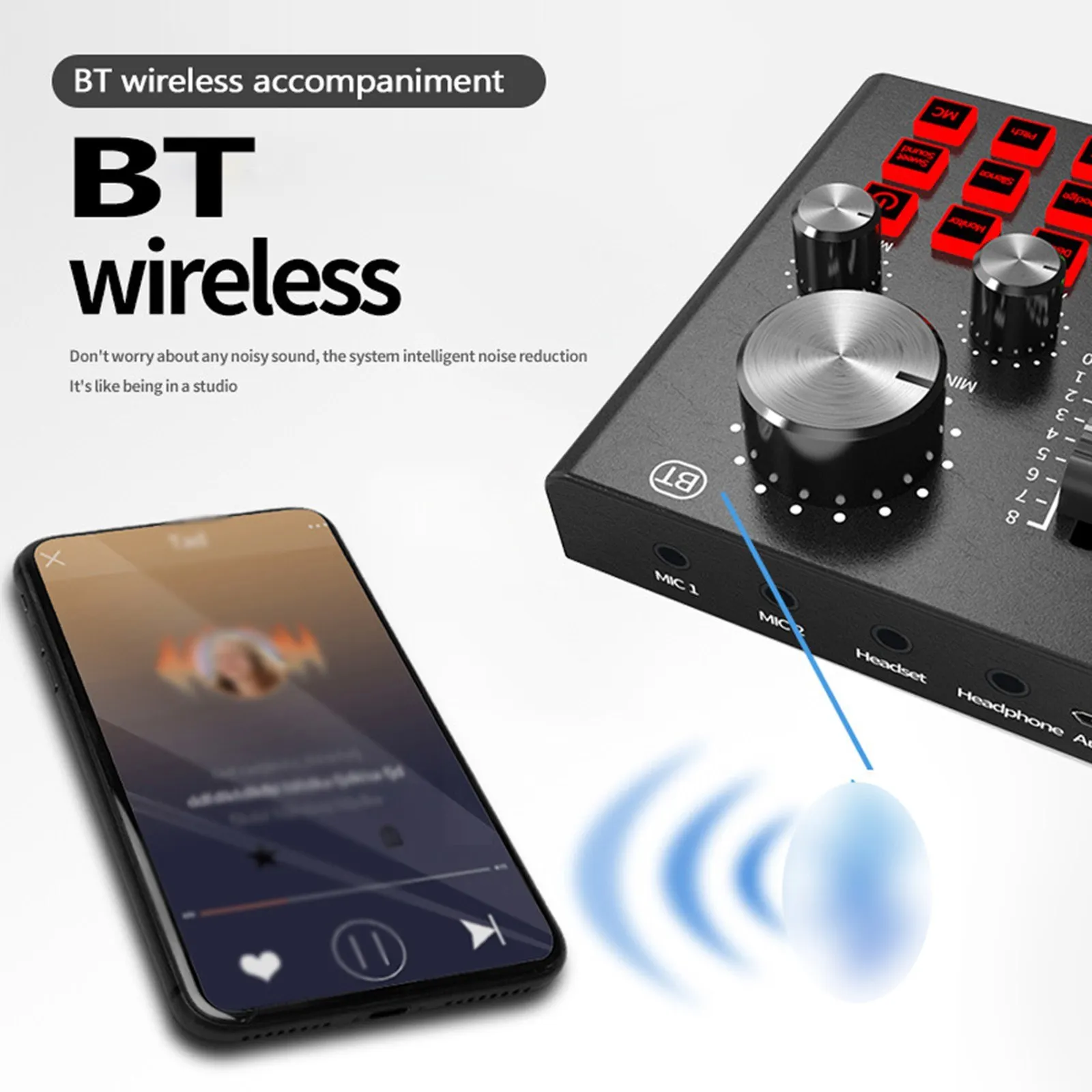 V8 Plus живая Звуковая карта для потоковой передачи 15 эффектов USB аудио Миксер микрофона устройство смены голоса DJ караоке оборудование