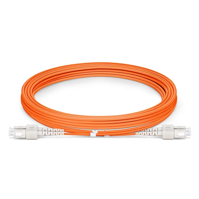 Fiber Optic Patch Cord SC UPC to SC UPC Duplex OM1 Multimode PVC (OFNR) 2.0mm Fiber Optic Patch Cable