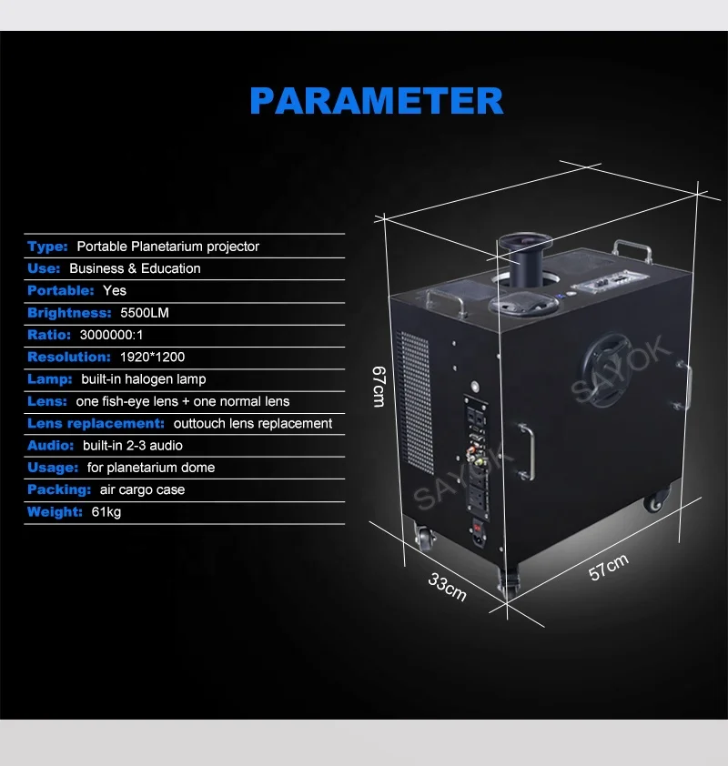 sayok 360 degree projector interactive projection function planetarium star projector