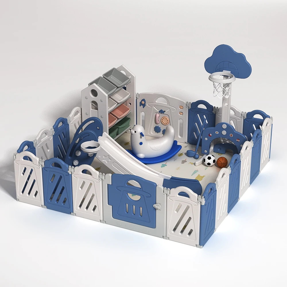 Большой забор детский игровой двор для детей дешевый манеж для мальчиков Детский Пластиковый Манеж