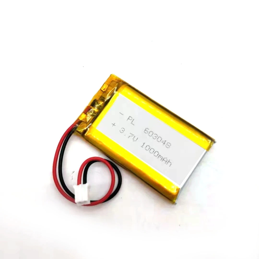 3.7V Lipo 603048 1000mah Rechargeable Battery For MP3 MP4 GPS Blu tooth headset LED Lamps Selfie Sticks 2 Pin 2.0mm JST