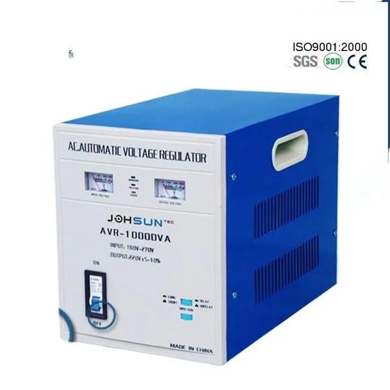 Custom Logo Electronic Voltage Stabilizer Avr-10000Va Power Voltage Regulator