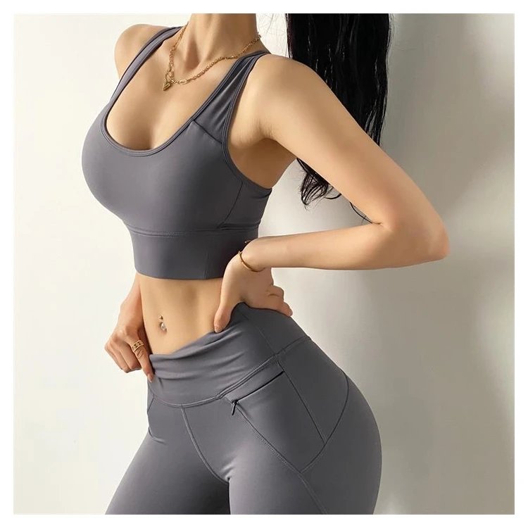 open back sports bra Sweat-Wicking