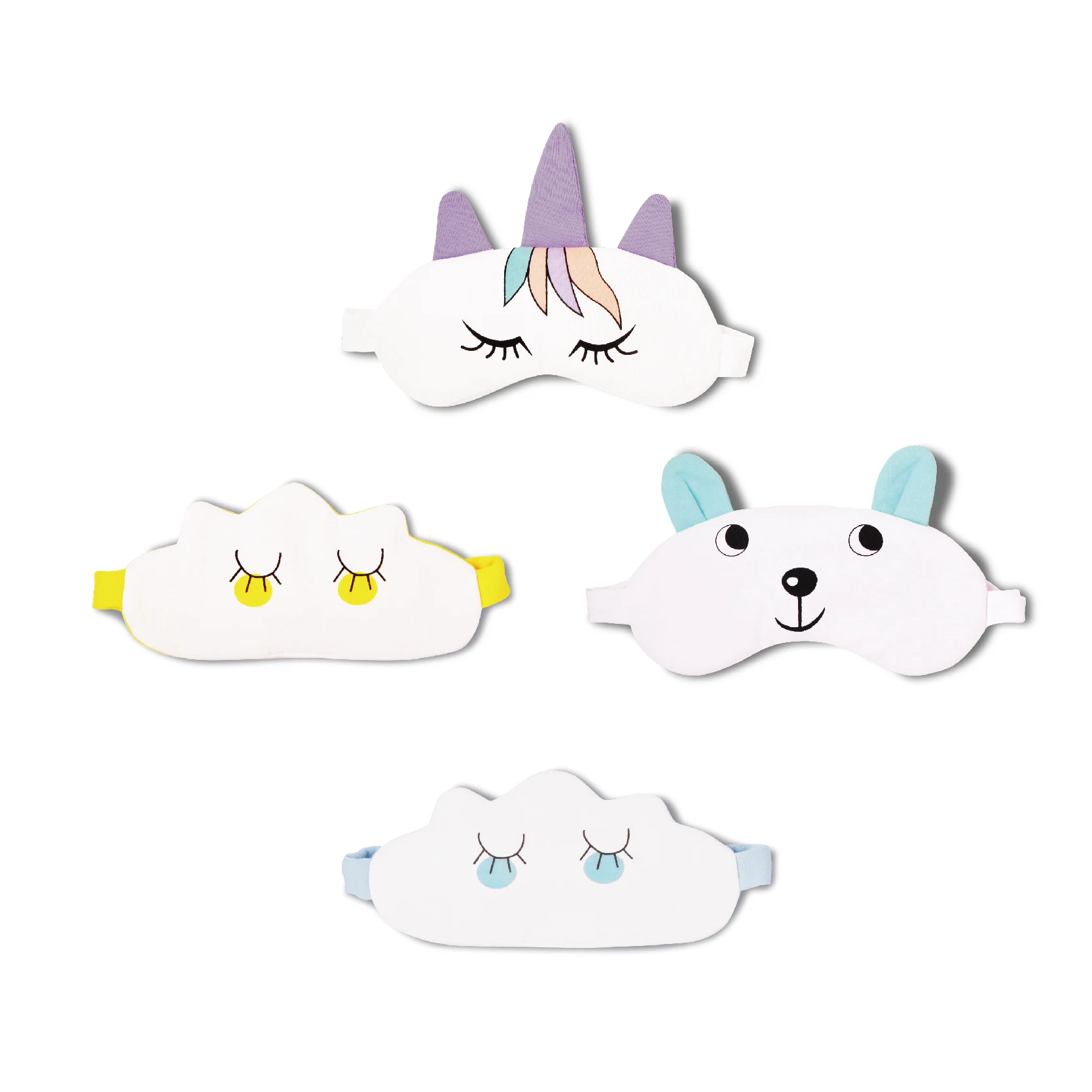 Drop Shipping Petelulu  Free gift Super Soft Custom Animal sleeping travel cool sleep eye mask for eye relax
