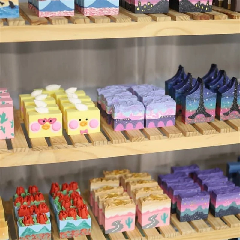 Factory Bath Supplies Skin Care Handmade Art Beauty Organic Whitening Natural Scented Bar Soap With Gift Box