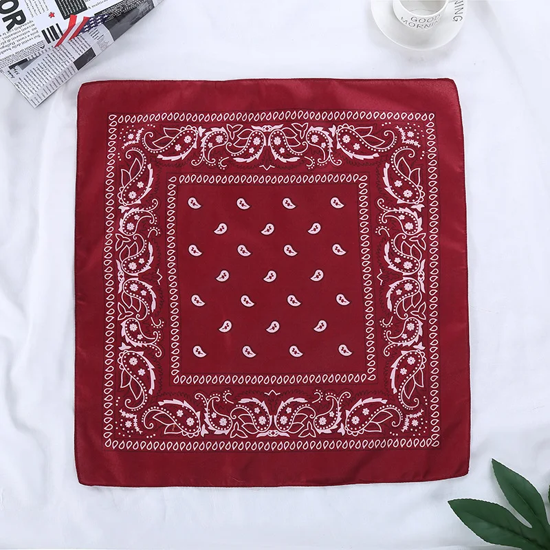 Bandanas Headband Handkerchiefs Paisley Cowboy Scarf Square 100% Cotton Novelty Women Silk Good Shawls 1 Pc / Polybag Can Offer