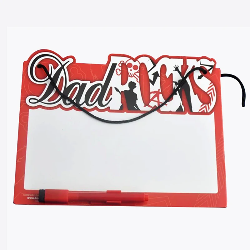 Custom kids fridge magnet whiteboard magnetic writing board for gifts/ hanging cardboard whiteboard