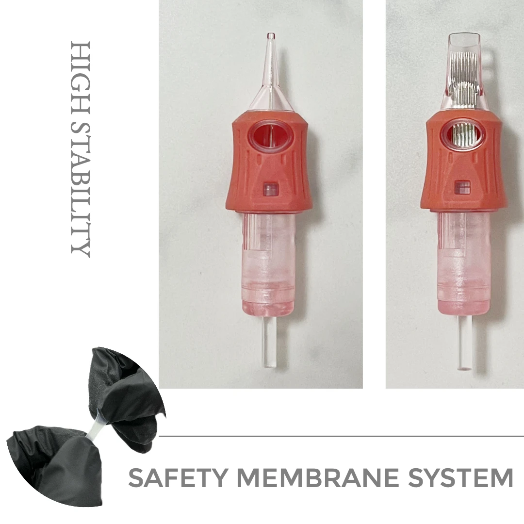 2024 Hot Selling OEM Tattoo Cartridge Needle Membrane Sealed RL RS RM M1 Tattoo Cartridge Needle Sterilized/