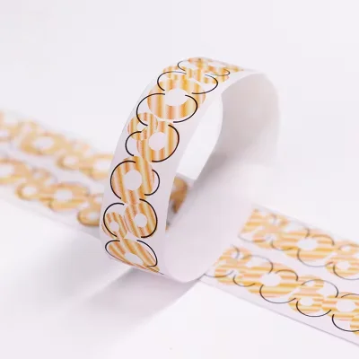 Custom Logo Printed Bracelet Waterproof paper party wristband Tyvek Wristbands for Event Party Supplies