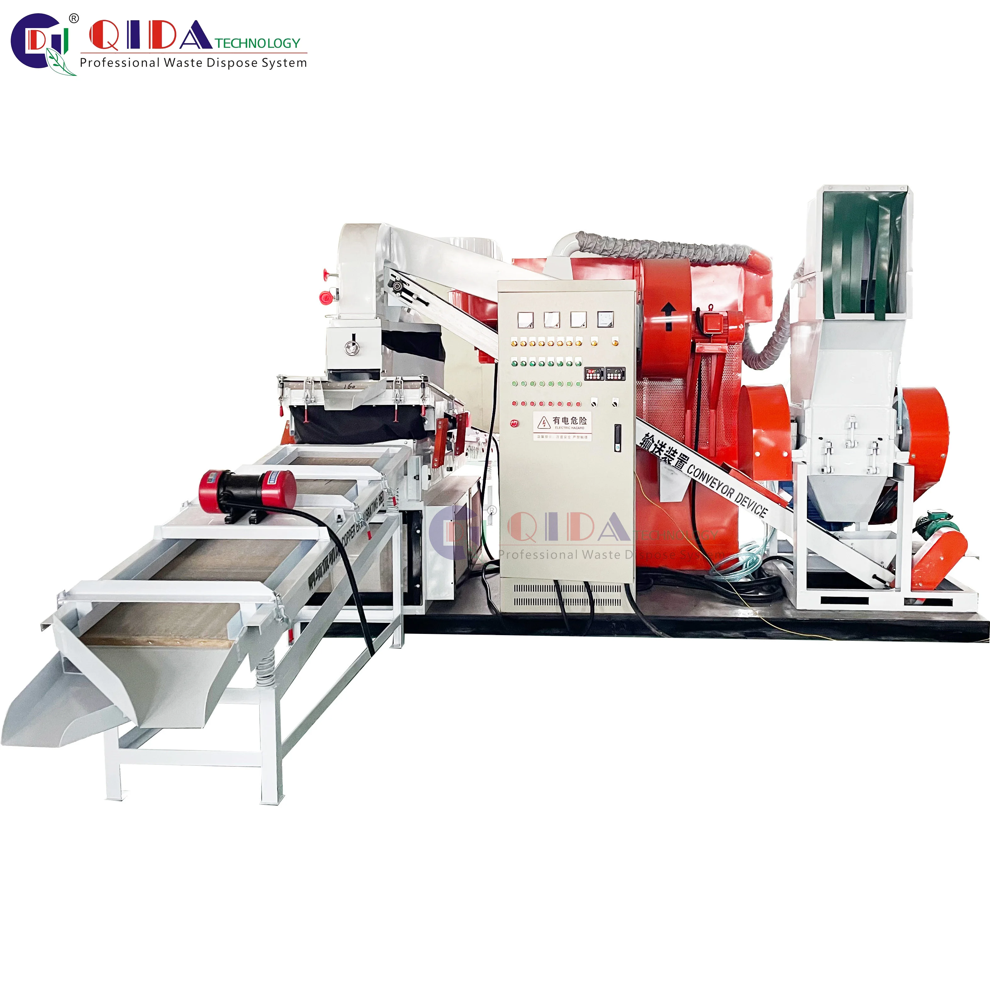 QD-400S Mini Copper Granulator 200-400 kg/h Mini metal shredder /steel shredding machine /waste cable copper wire shredder