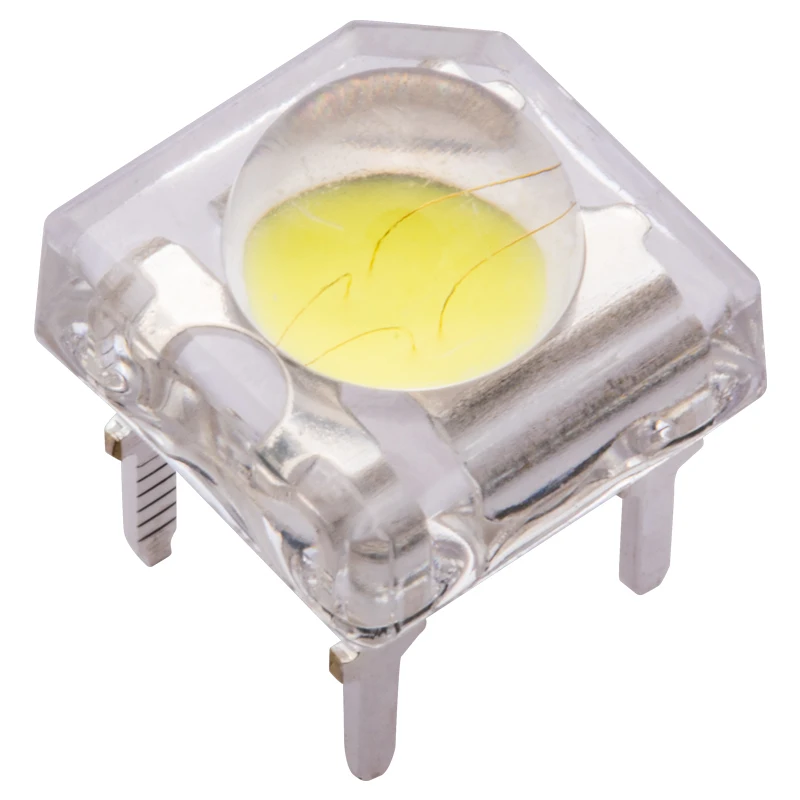 Factory provide two chips high brightness led 4 pin super flux led piranha led diodes