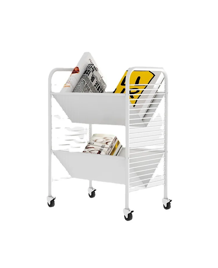 Custom Multifunctional Removable Rack With Wheels Metal 2 Tier Storage Rack Stands Storage Shelf For Home