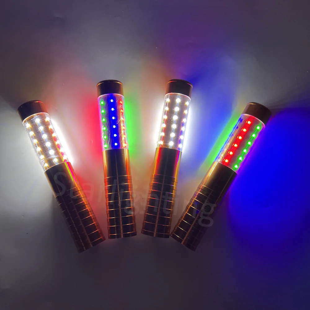 Rechargeable Wine Champagne Bottle Service Stick Glow Sparklers Light LED Strobe Baton Stopper For Nightclub Party Bar