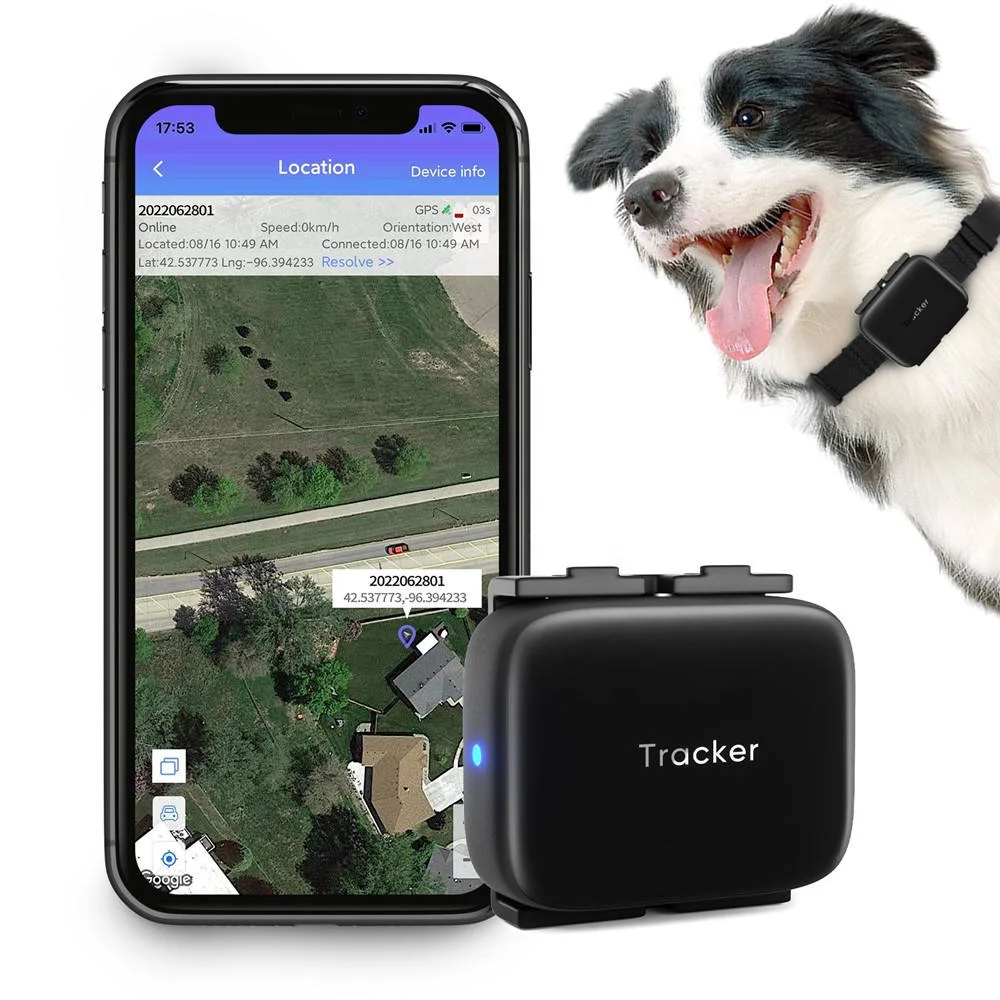Long Battery Life GPS Remote Monitor Geo fence Alarm Dog Tracker GPS Tracking Dogs