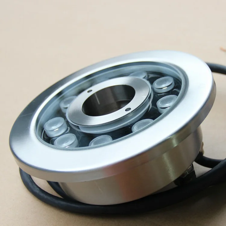 IP68 waterproof multi color 47mm Nozzle RGB 3in1 full color dmx controller underwater led fountain light for small fountain