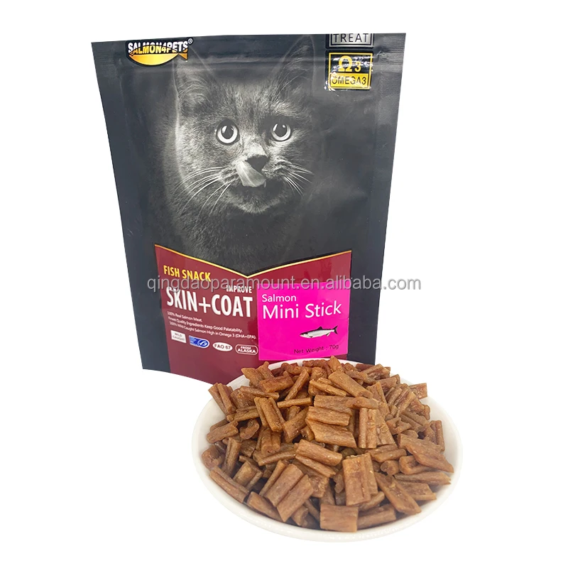 Factory Direct Sale Of High-quality Pet Food Salmon Fish Skin Resistance Of Cat Food