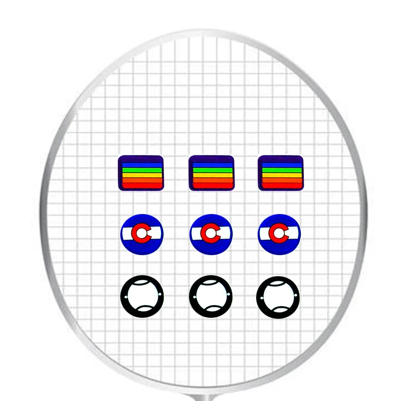 Customized Logo High Quality Soft Tennis Racquet Vibration Dampener Blister Package Tennis Dampeners