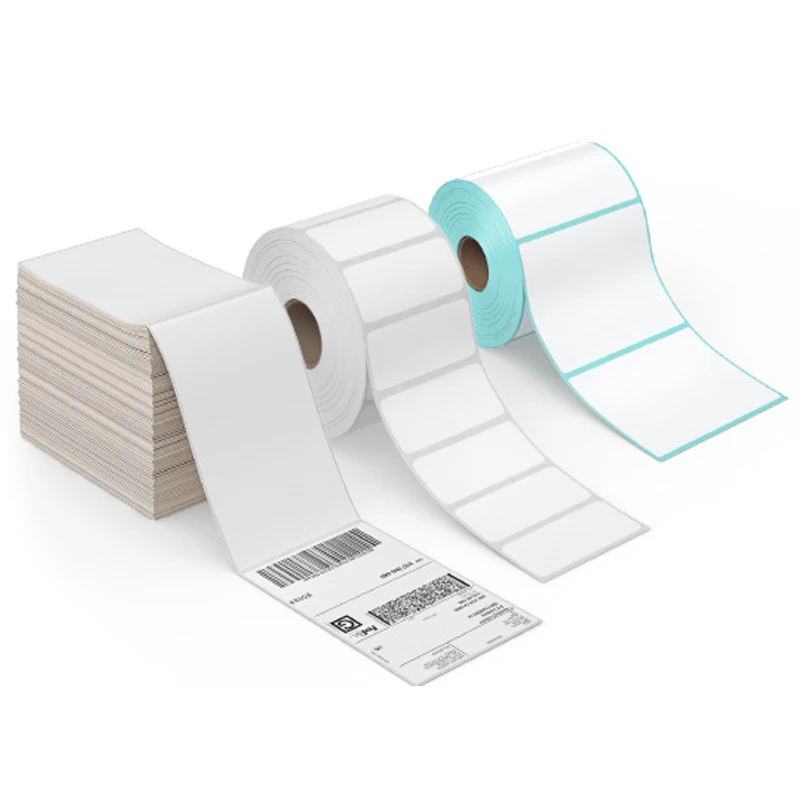 High Quality Direct Thermal Barcode Sticker Label Rolls 40*30mm Thermal Strong Adhesive  Labels