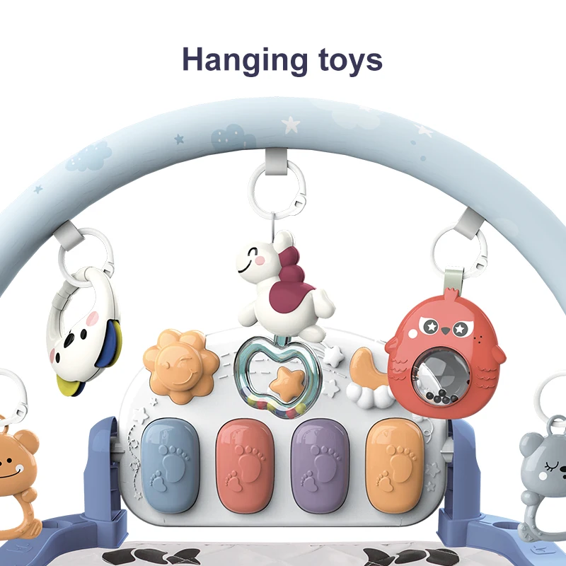 New Releases OEM ODM Custom Activity Baby Gym Large Size Playmat Kids Crawl Mat Tummy Time Piano Play Mats Toys