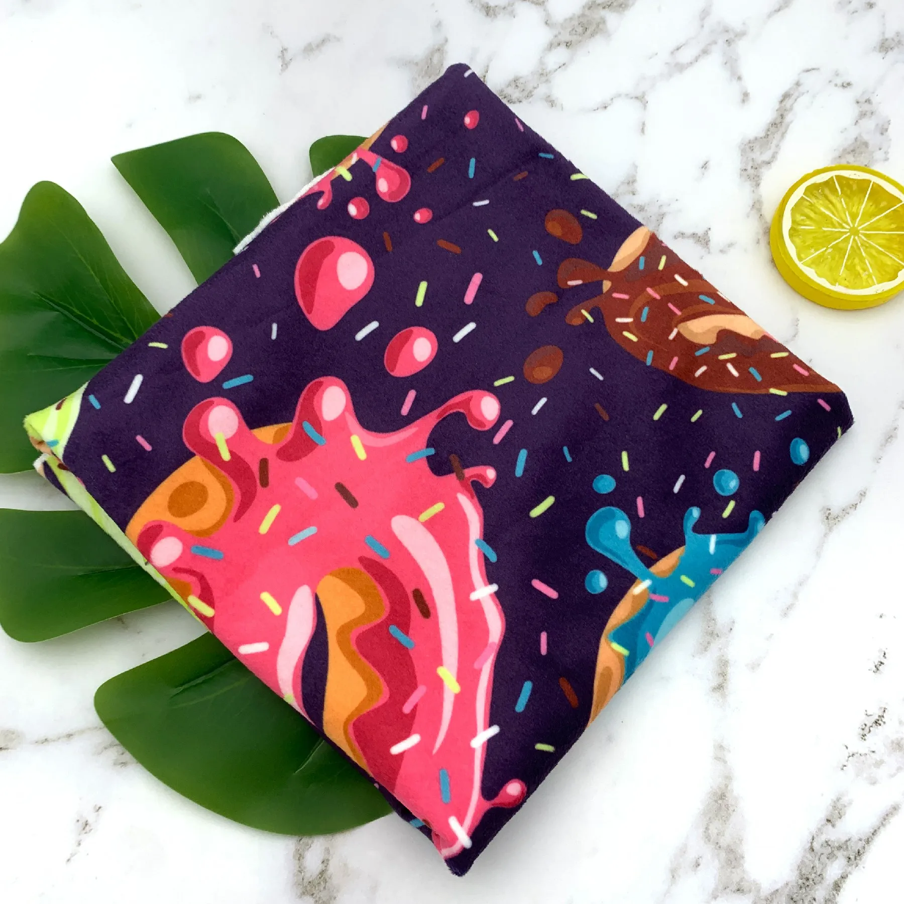 Custom cartoon character digital printing super soft double minky velvet plush warm-keeping fabric for blanket