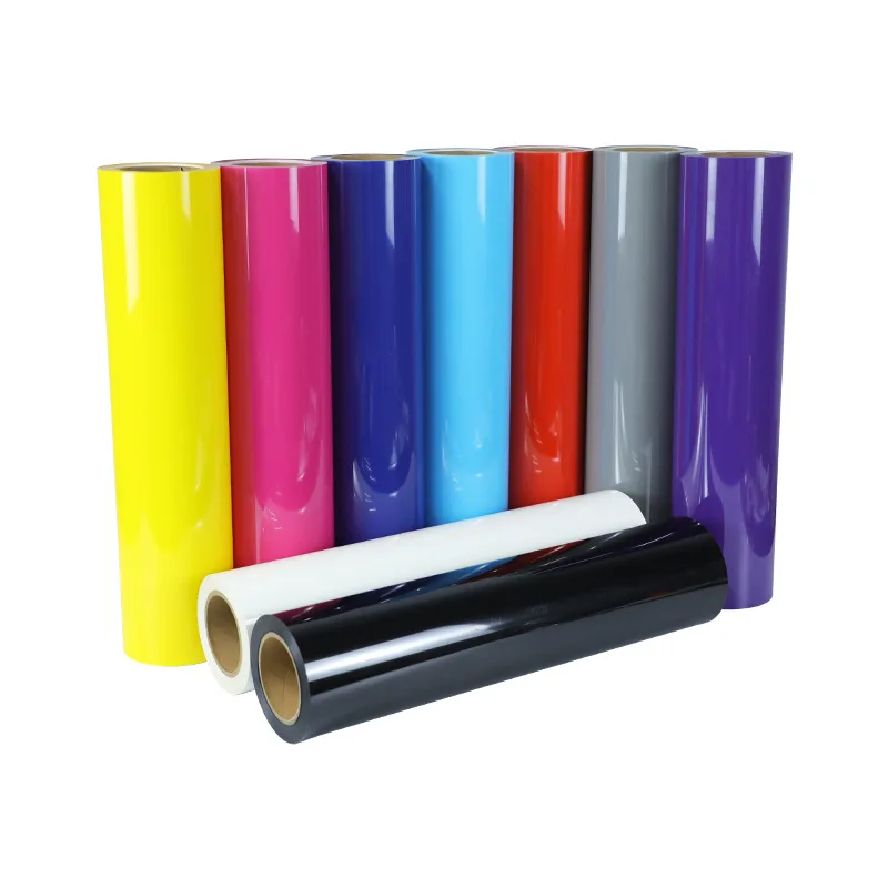 AQM High Quality Flex PU Vinyl Textil HTV Heat Transfer Vinyl Rolls/Sheets for Iron on Vinyl for Tshirt