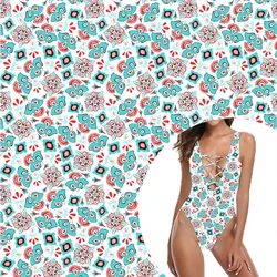 mermaid pattern bikini 180gsm yoga pants 79 nylon 21 elastane metallic spandex digital printing fabric