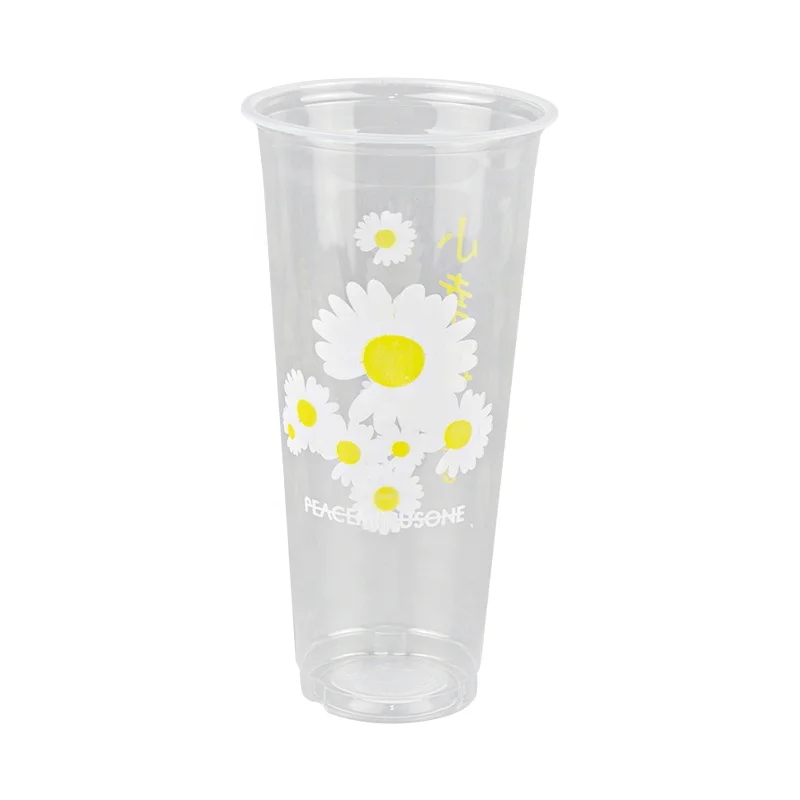 Transparent Disposable Plastic Juice Cup
